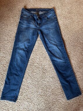 Kut from the Kloth Straight Leg Jeans in Dark Indigo